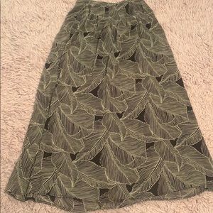 High Waist Floral Skirt